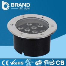 IP67 9*1W High Power 9W RGB Round LED Inground Light, RGB Round LED Inground Lamp 9W